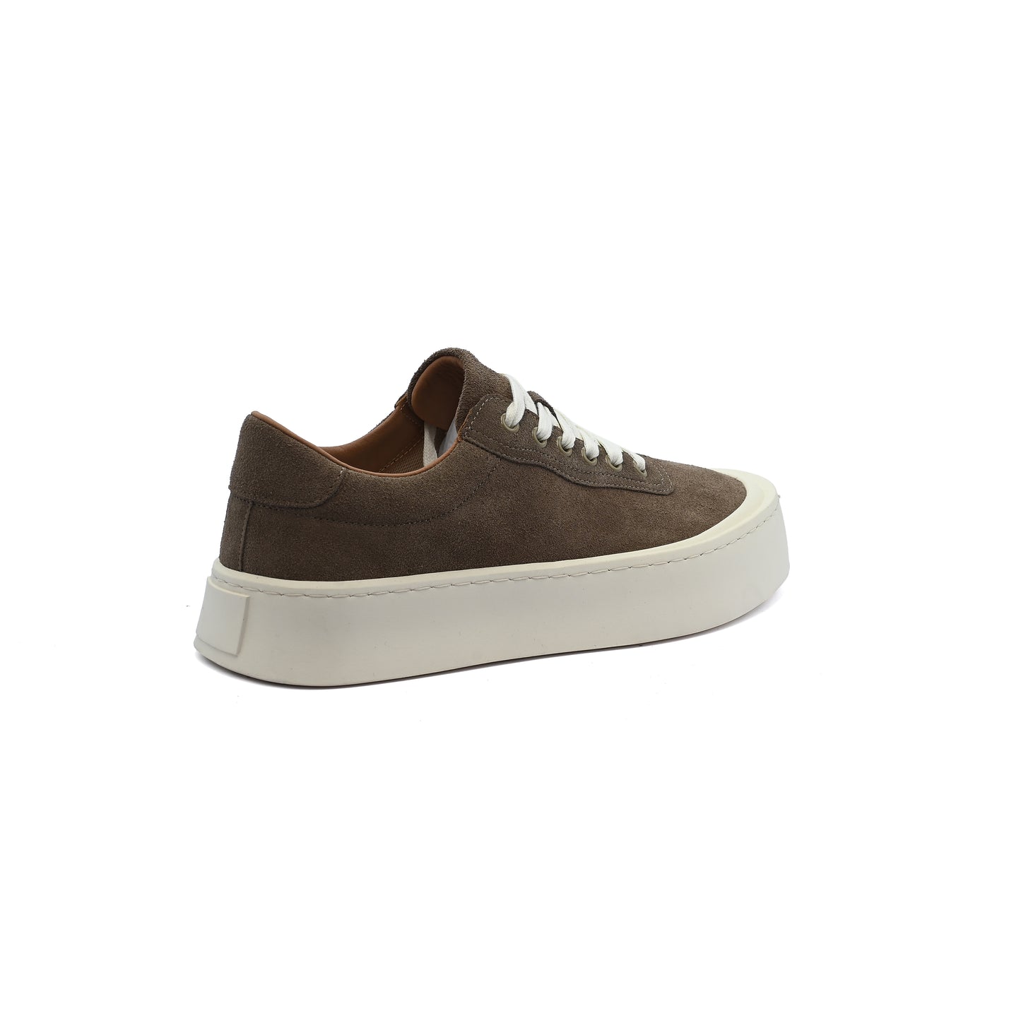 British Style Yuppie Platform Sneakers Men F7311A Dark Khaki