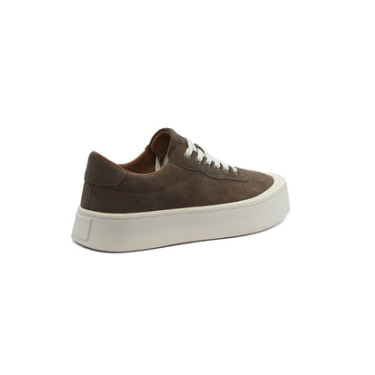 British Style Yuppie Platform Sneakers Men F7311A Dark Khaki