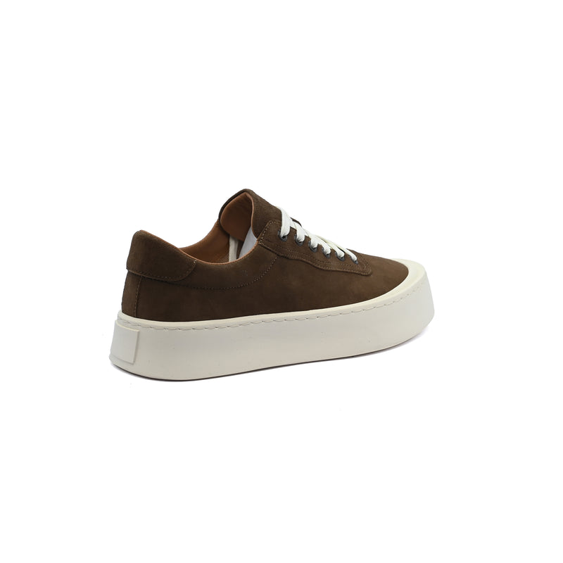 British Style Yuppie Platform Sneakers Men F7311A Coffee - 2