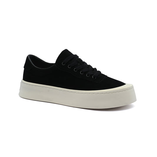 British Style Yuppie Platform Sneakers Men F7311A Black