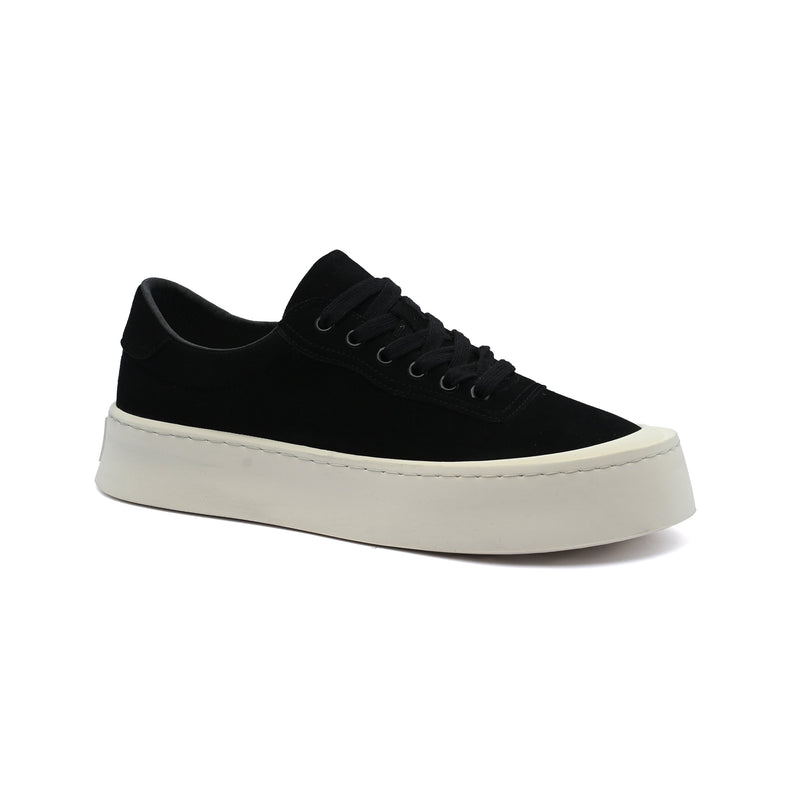British Style Yuppie Platform Sneakers Men F7311A Black - 1