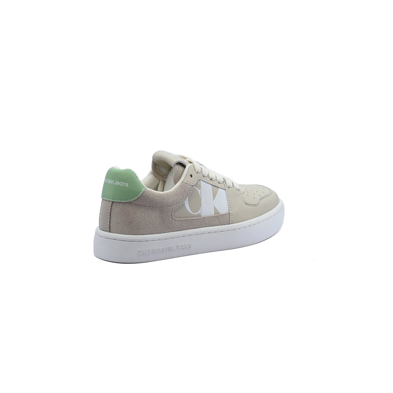 Calvin Klein Jeans Classic Cupsole Sneakers Woman CK-69 Beige - 2