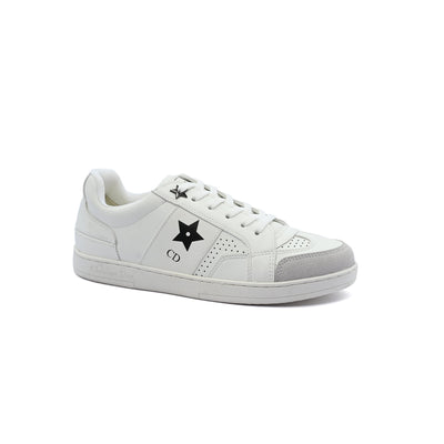 Dior Star Platform Suede Calfskin Sneakers Woman 1095880 White&Black