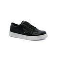 Prada Downtown Perforated Leather Sneakers for Women A356 Black - 1