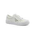 Prada Downtown Perforated Leather Sneakers for Women A356 White - 1