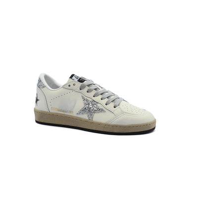 Golden Goose Leather Ball Star Sneakers Women 55667 Silver