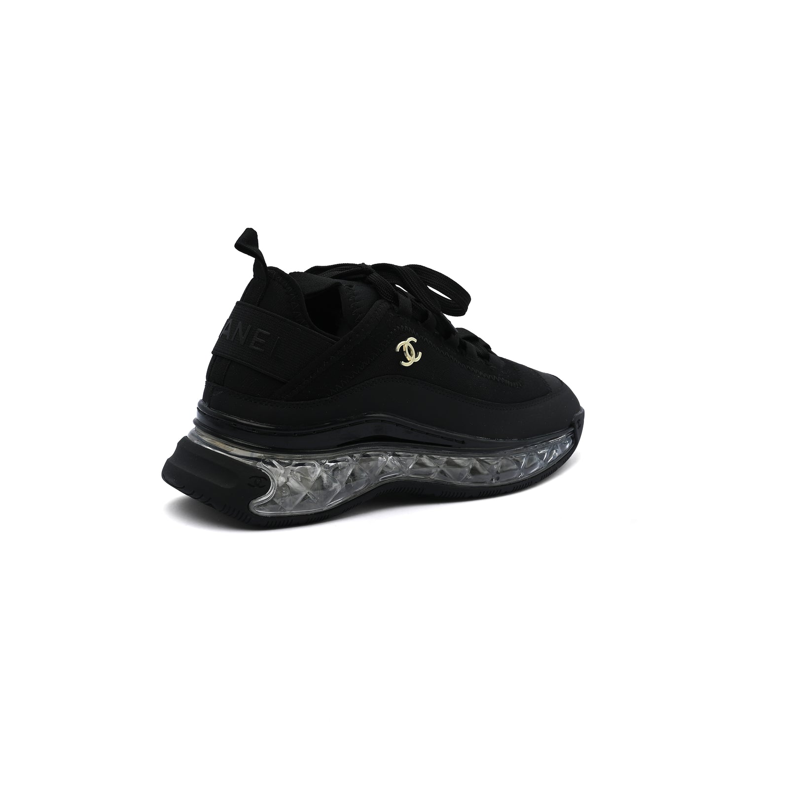 Chanel Velvet Calfskin Mixed Fibers CC Sneakers Woman 2020-2 Black - 2