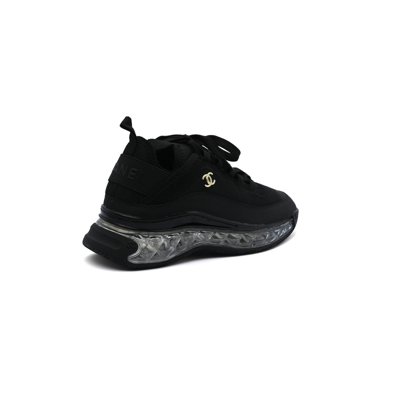 Chanel Velvet Calfskin Mixed Fibers CC Sneakers Woman 2020-2 Black - 2