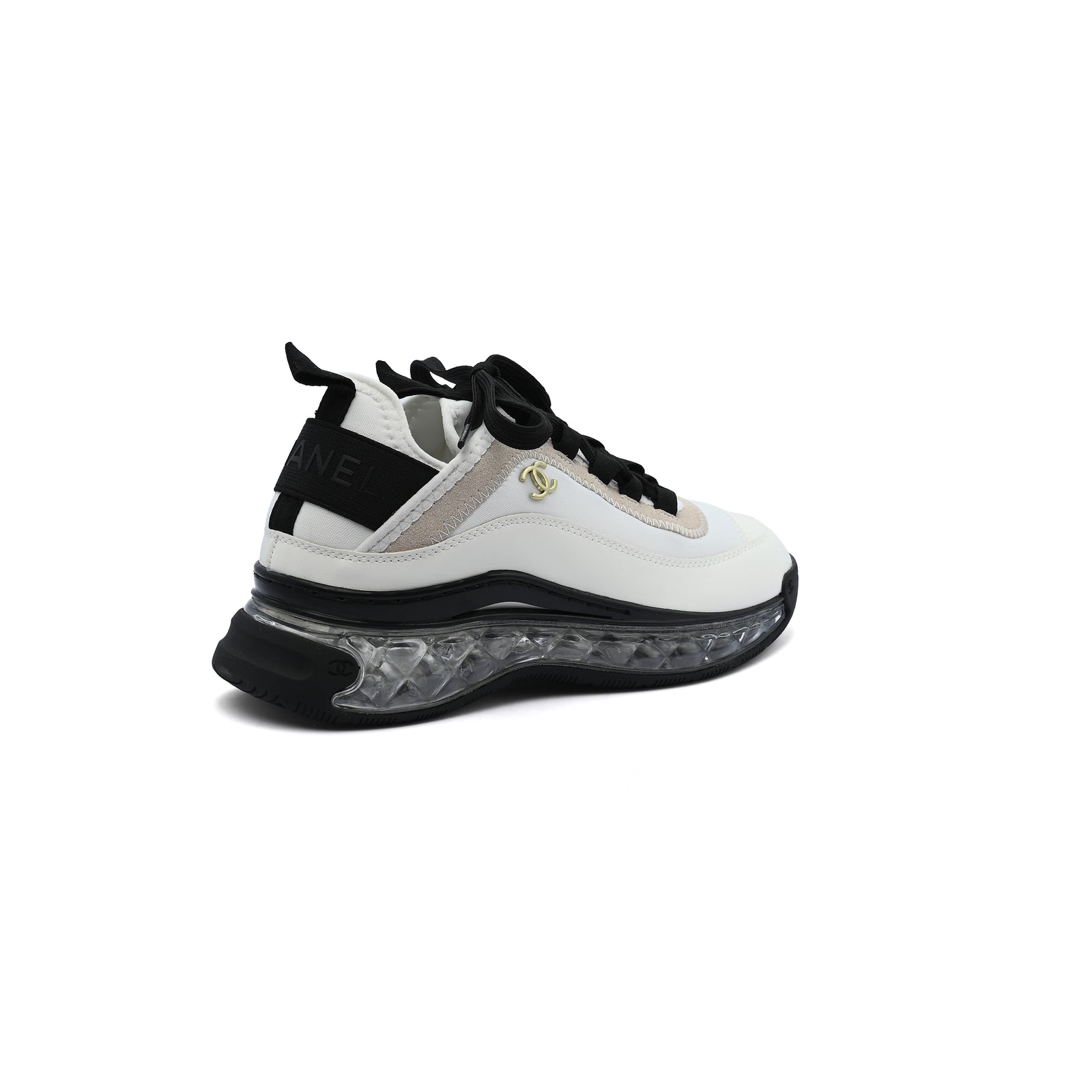 Chanel Velvet Calfskin Mixed Fibers CC Sneakers Woman 2020-2 White - 2