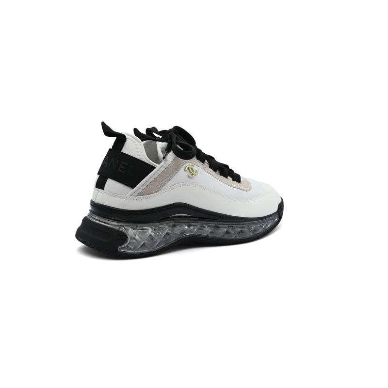 Chanel Velvet Calfskin Mixed Fibers CC Sneakers Woman 2020-2 White - 2