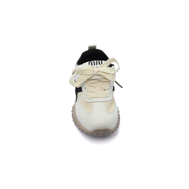 Sneakers Kids Running Comfortable Non Slip Durable Lightweight 5825 Beige&Black - 3