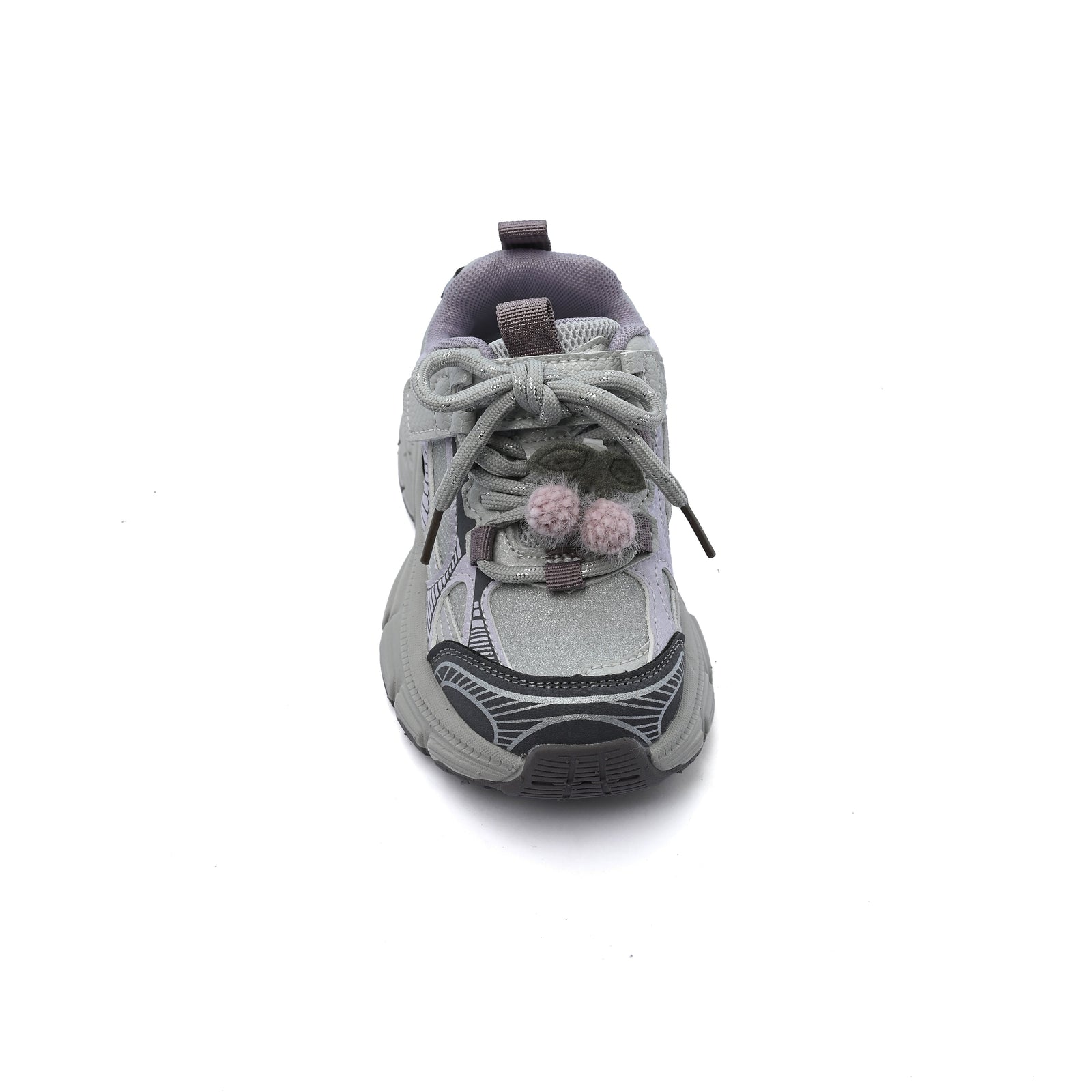 Sneakers Kids Running Comfortable Non Slip Durable Lightweight 9556B Purple - 3