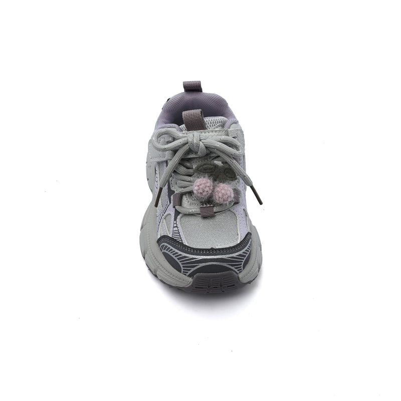 Sneakers Kids Running Comfortable Non Slip Durable Lightweight 9556B Purple - 3