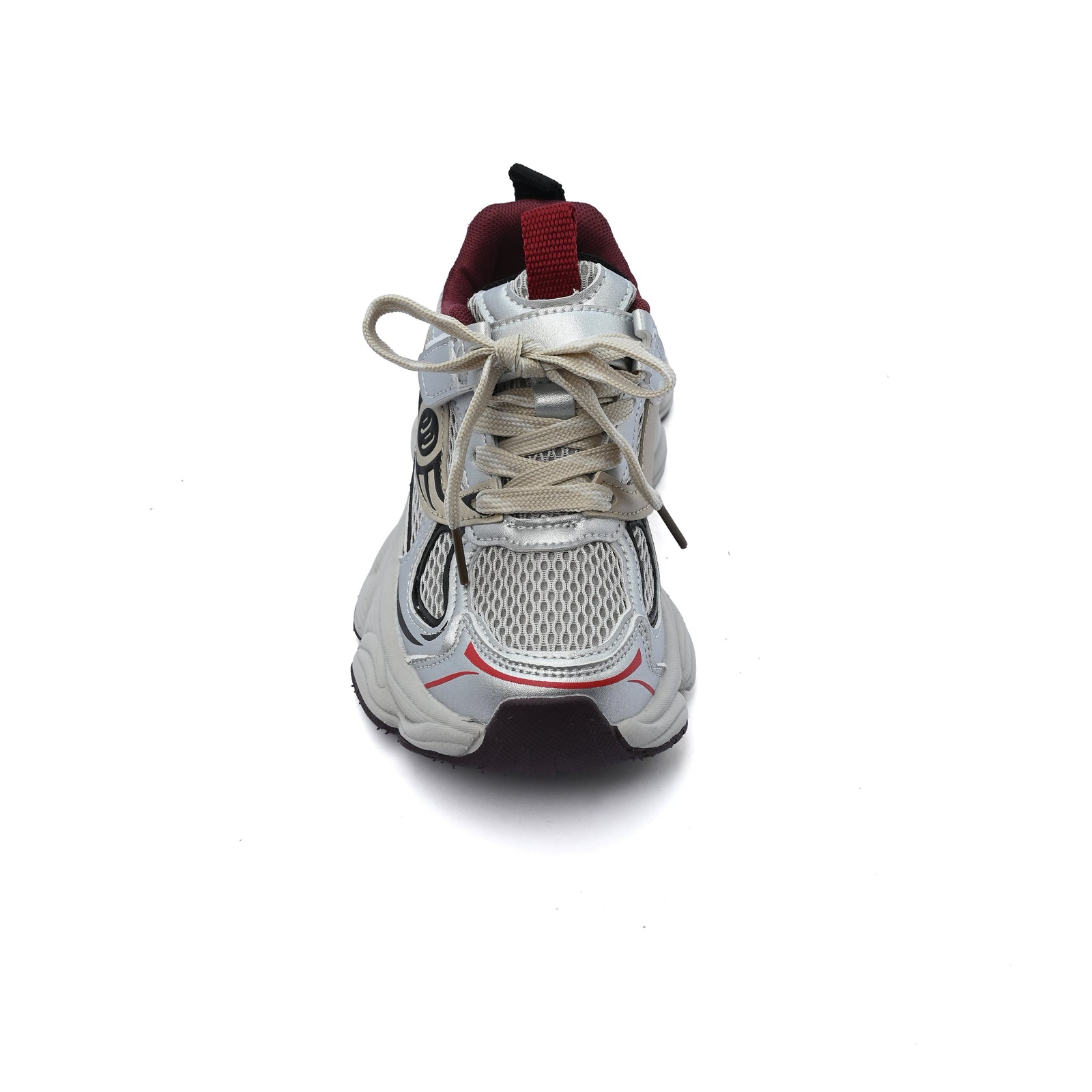 Sneakers Kids Running Comfortable Non Slip Durable Lightweight 893 Burgundy - 3