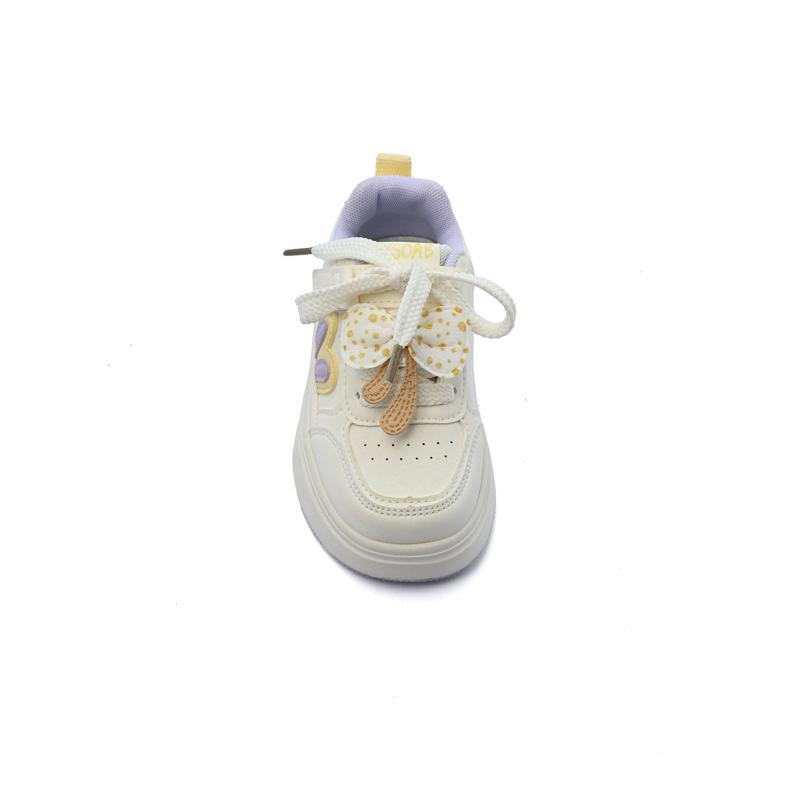 Sneakers Kids Running Comfortable Non Slip Durable Lightweight 6611 Beige&Yellow - 3