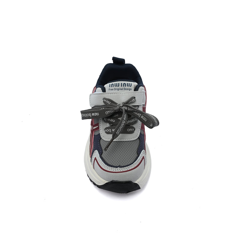 Sneakers Kids Running Comfortable Non Slip Durable Lightweight 213 Gray - 3