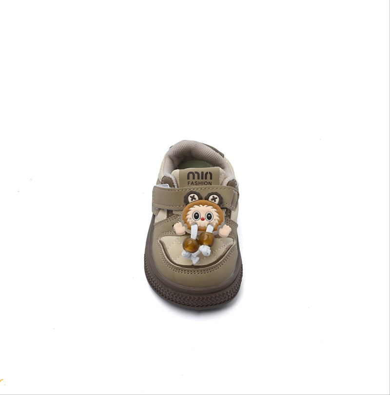 Sneakers Kids Running Comfortable Non Slip Durable Lightweight 99906 Beige - 3
