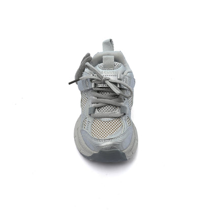 Sneakers Kids Running Comfortable Non Slip Durable Lightweight 28C-25 Silver