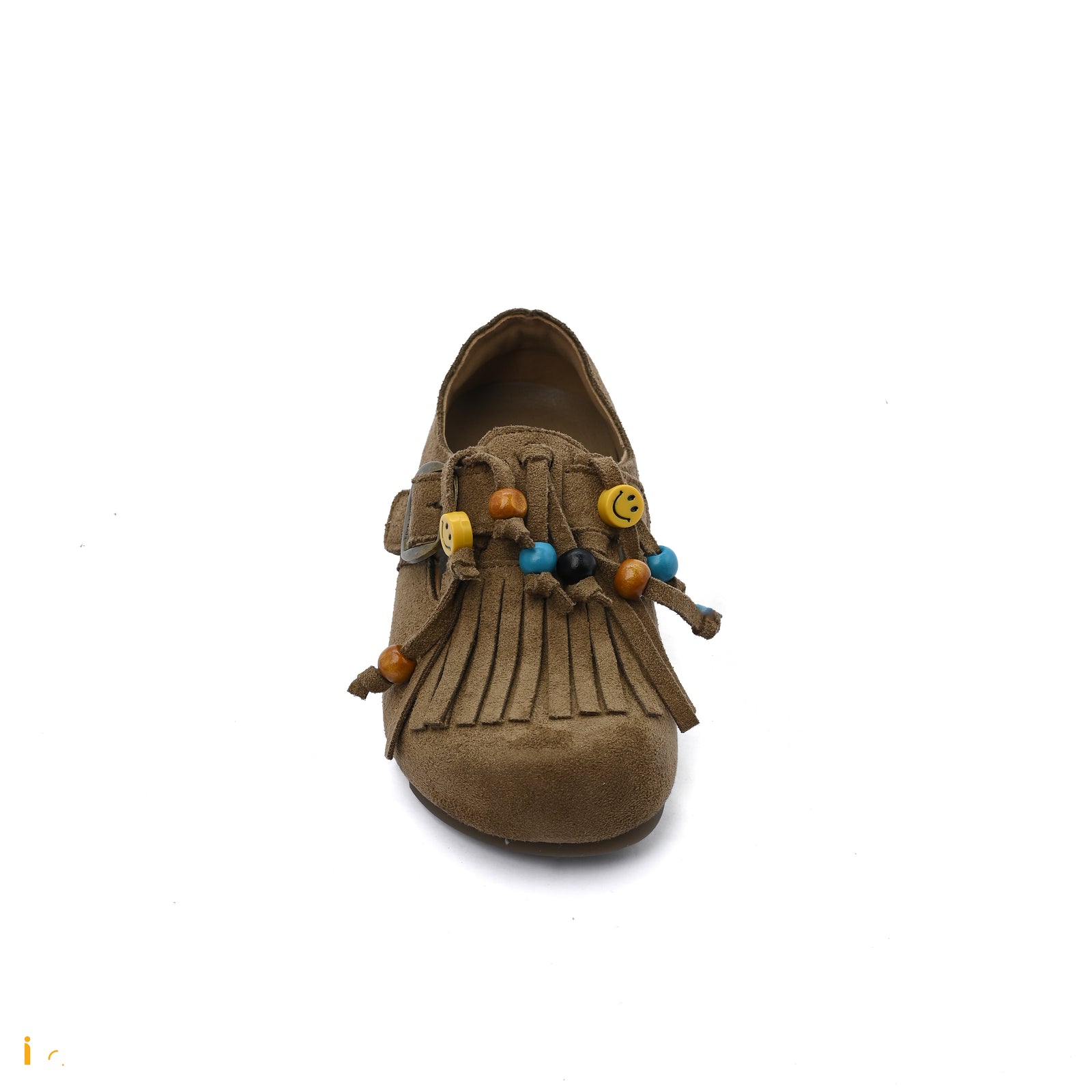 Split Leather Slipper With Footbed Comfortable Non Slip Durable lightweight S5902 Khaki - 3