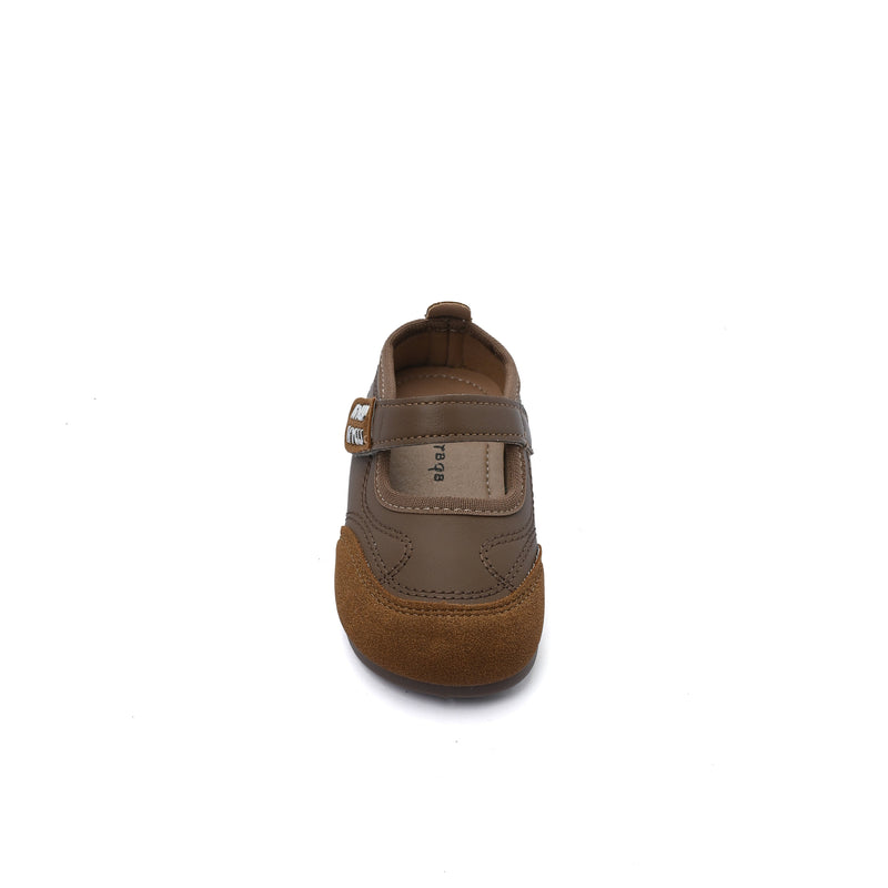 Split Leather Slipper With Footbed Comfortable Non Slip Durable lightweight B2560 Brown - 3