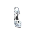 Sandals Flower Decor High Heels Sandals Elegant Point Woman 25200 Silver - 3