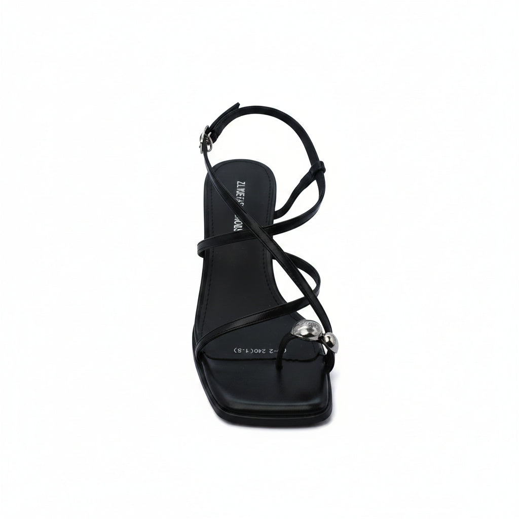 The Row Constance Leather Thong Sandals Woman 131-2 Black - 3