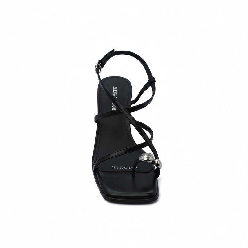 The Row Constance Leather Thong Sandals Woman 131-2 Black - 3