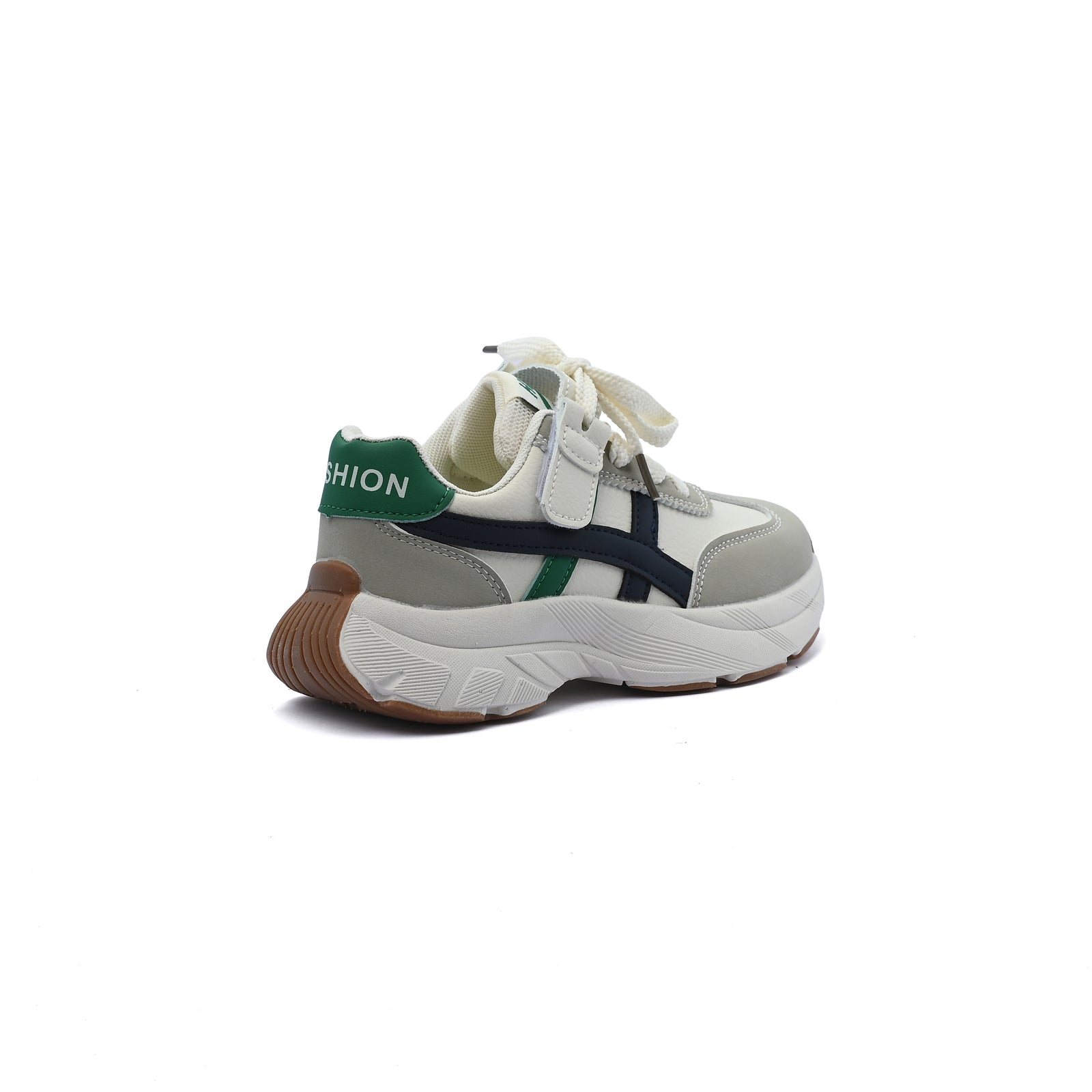 Sneakers Kids Running Comfortable Non Slip Durable Lightweight 6609-1 Beige&Green - 2