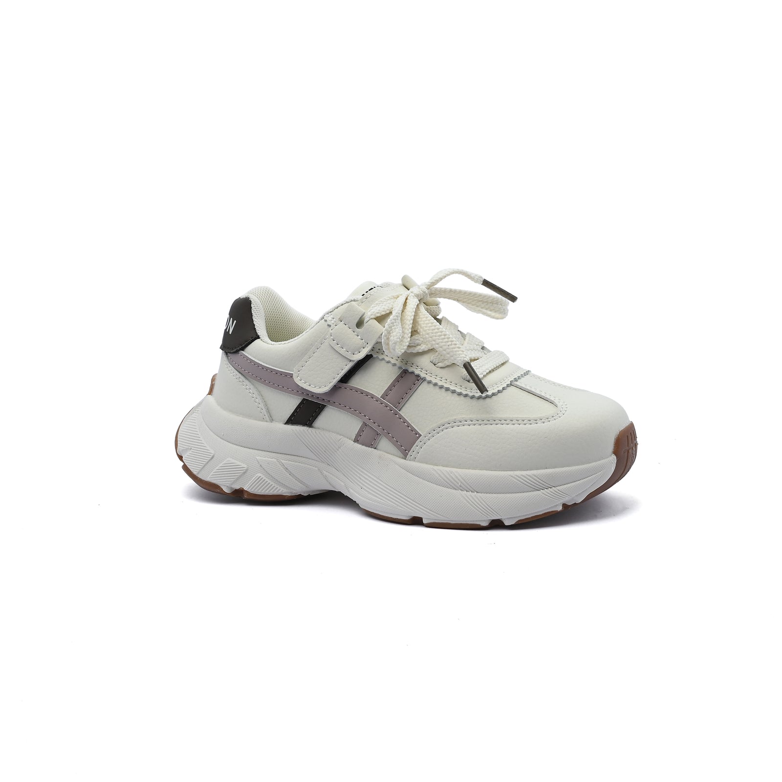 Sneakers Kids Running Comfortable Non Slip Durable Lightweight 6609-1 Beige&Pink - 1