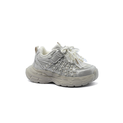Sneakers Kids Running Comfortable Non Slip Durable Lightweight 6610 Biege
