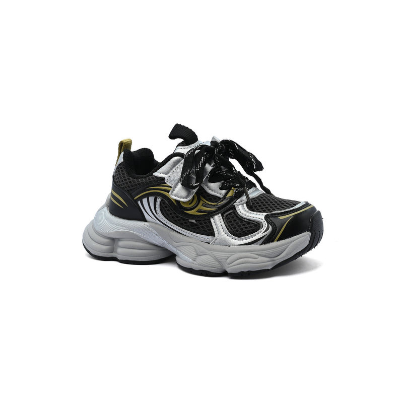 Sneakers Kids Running Comfortable Non Slip Durable Lightweight 893 Black - 1