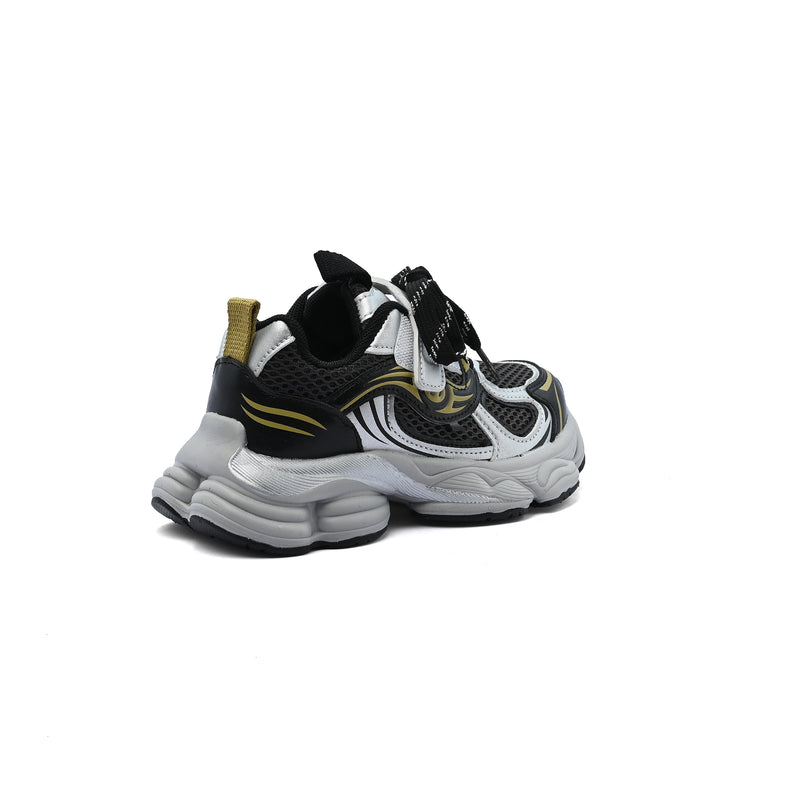 Sneakers Kids Running Comfortable Non Slip Durable Lightweight 893 Black - 2