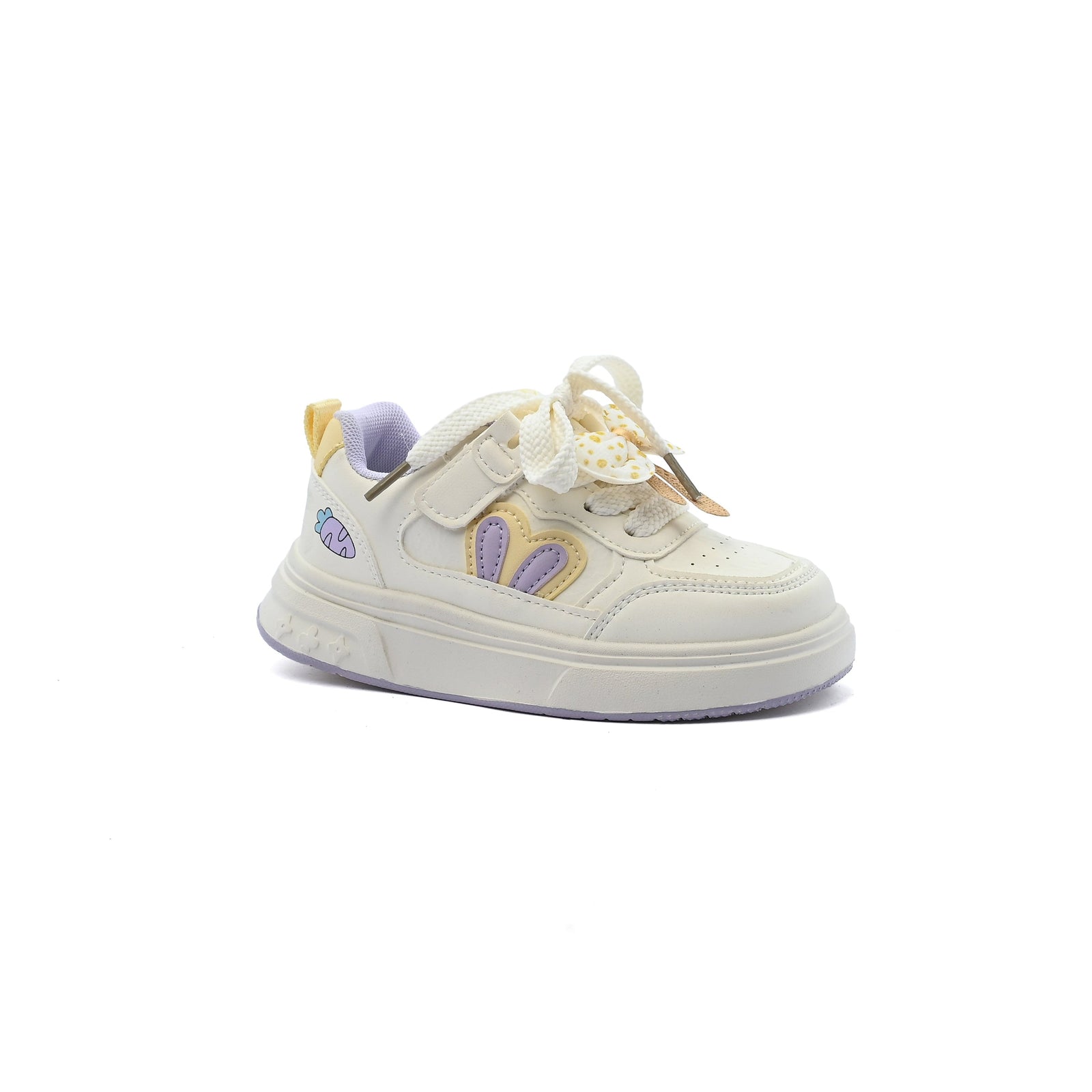 Sneakers Kids Running Comfortable Non Slip Durable Lightweight 6611 Beige&Yellow - 1