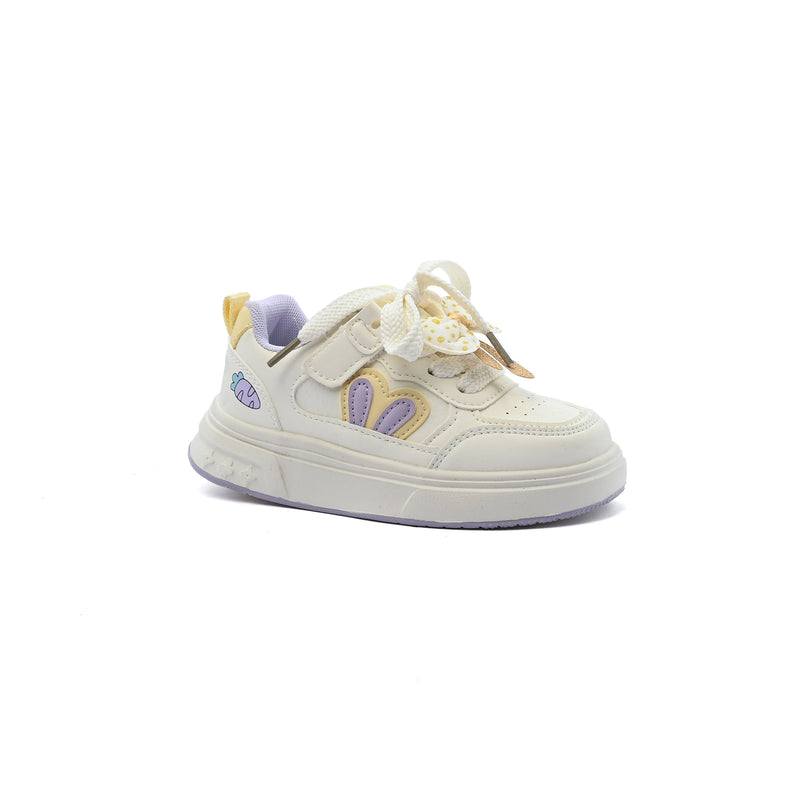 Sneakers Kids Running Comfortable Non Slip Durable Lightweight 6611 Beige&Yellow - 1