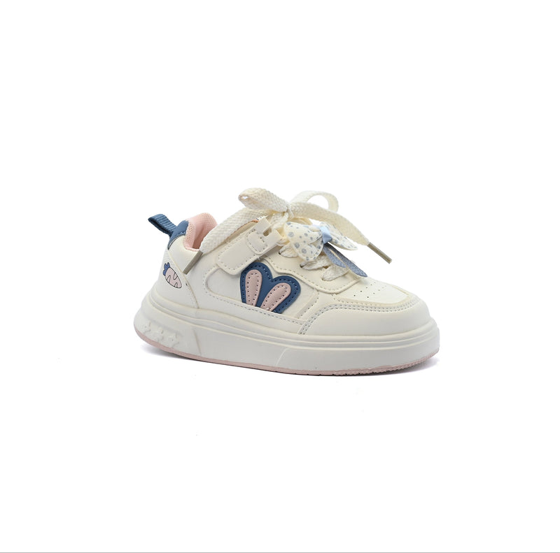 Sneakers Kids Running Comfortable Non Slip Durable Lightweight 6611 White/Blue - 1