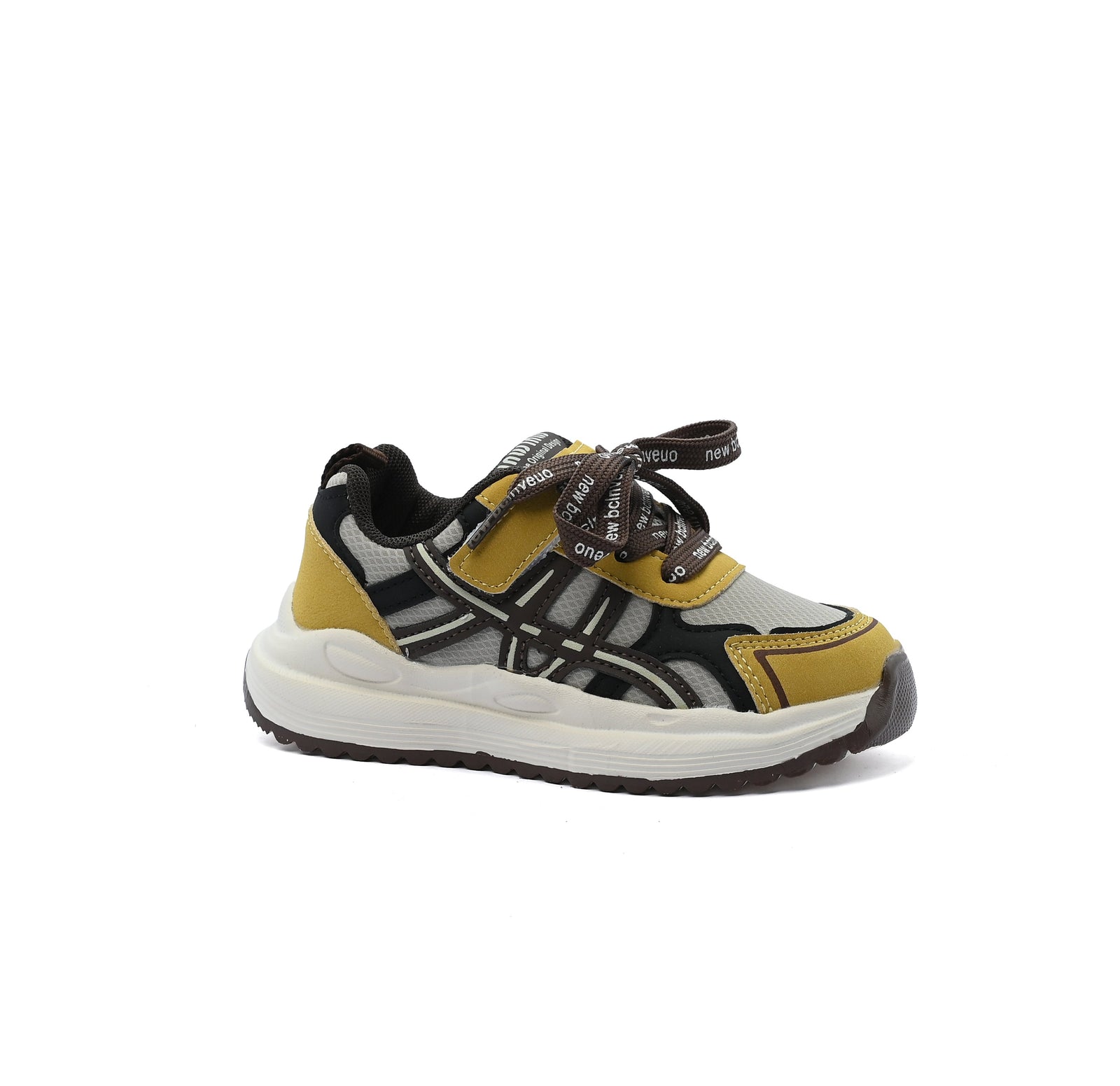 Sneakers Kids Running Comfortable Non Slip Durable Lightweight 213 Yellow - 1