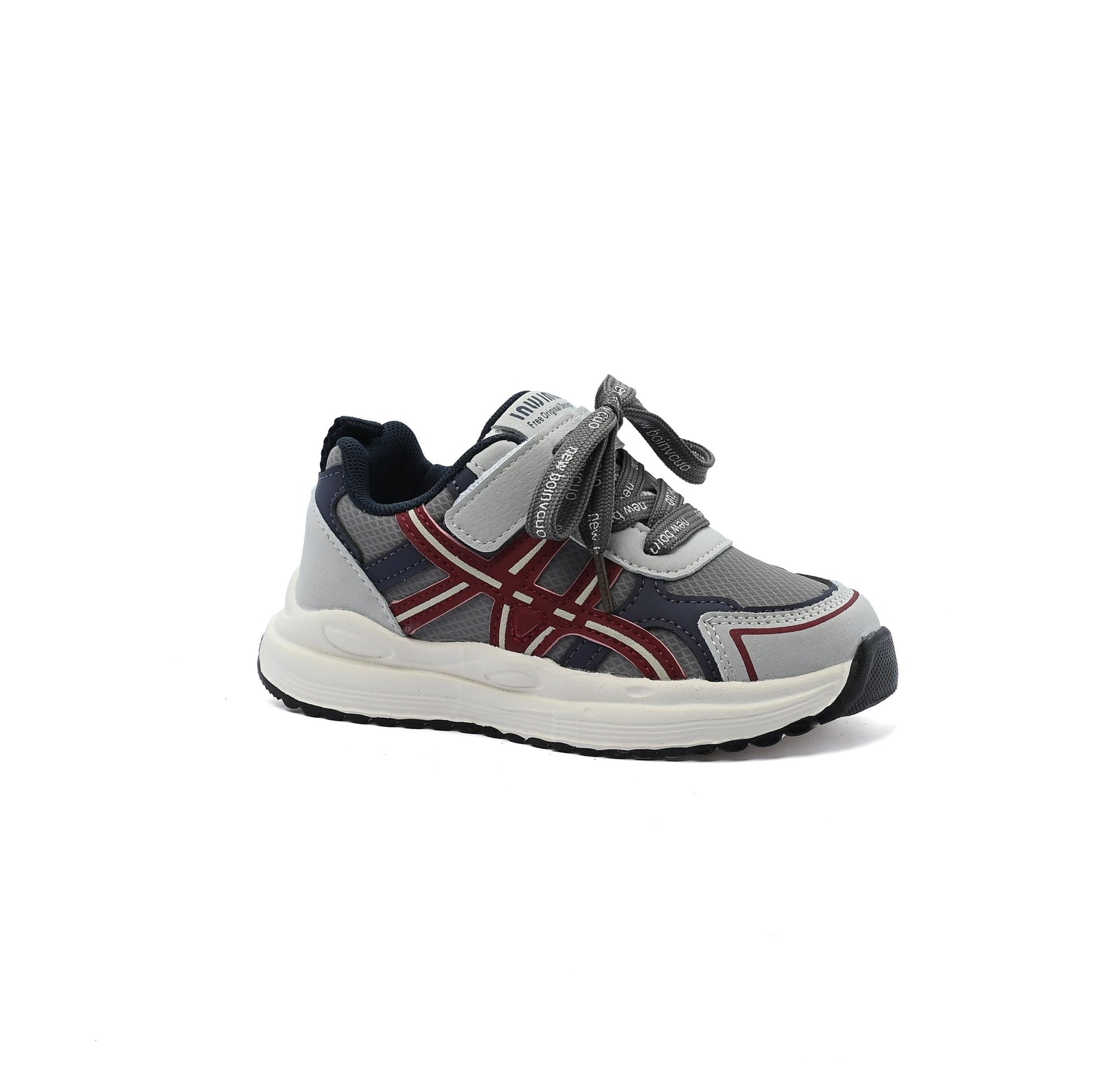 Sneakers Kids Running Comfortable Non Slip Durable Lightweight 213 Gray - 1