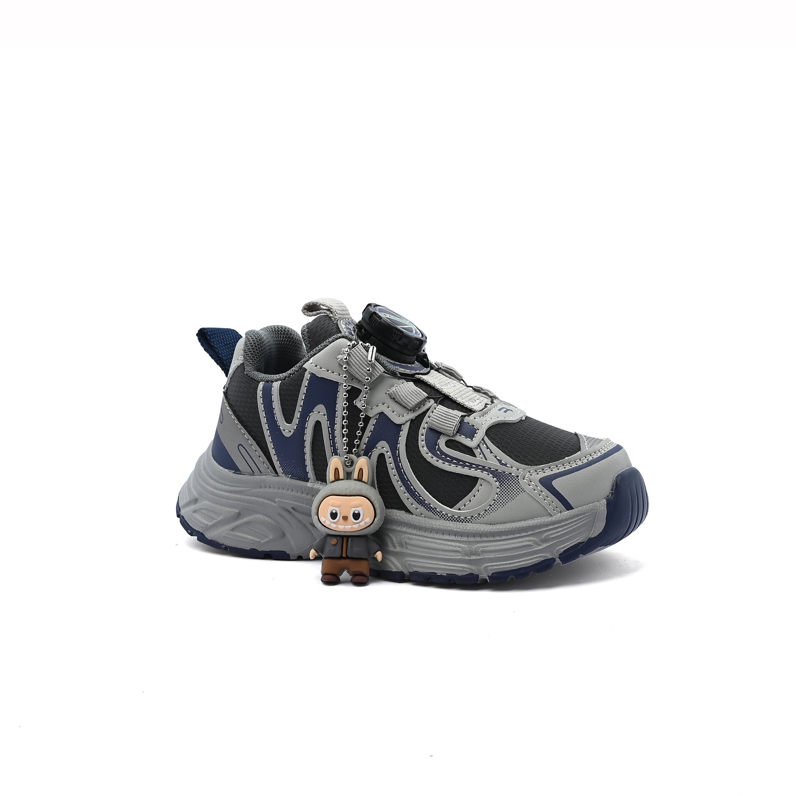 Sneakers Kids Running Comfortable Non Slip Durable Lightweight 87B-25 Gray - 1
