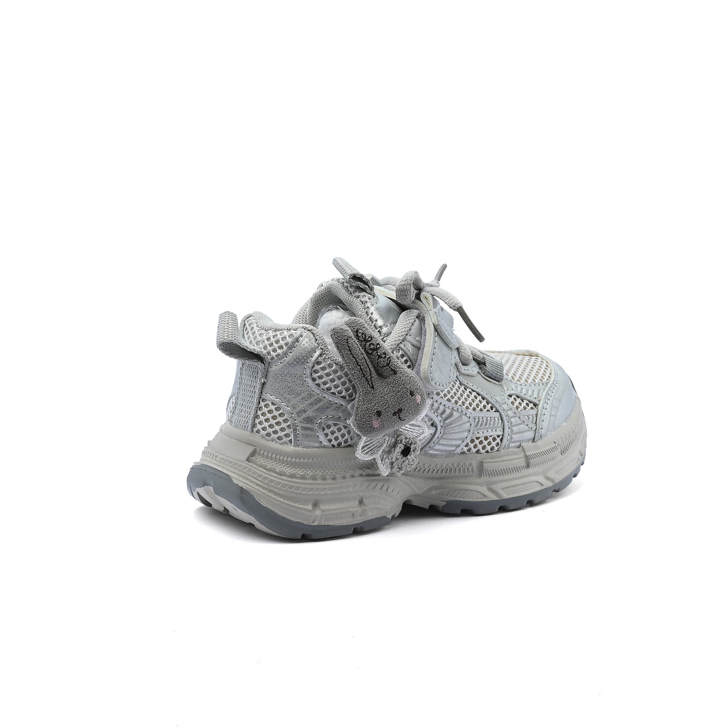 Sneakers Kids Running Comfortable Non Slip Durable Lightweight 28C-25 Silver