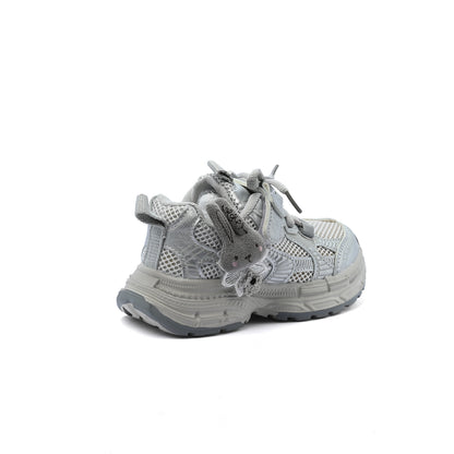 Sneakers Kids Running Comfortable Non Slip Durable Lightweight 28C-25 Silver