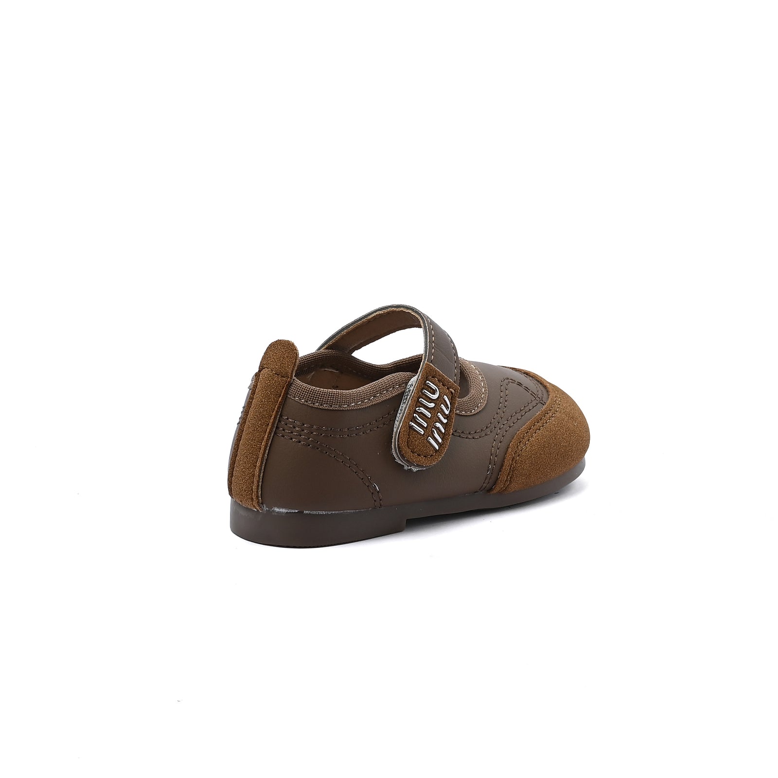 Split Leather Slipper With Footbed Comfortable Non Slip Durable lightweight B2560 Brown - 2