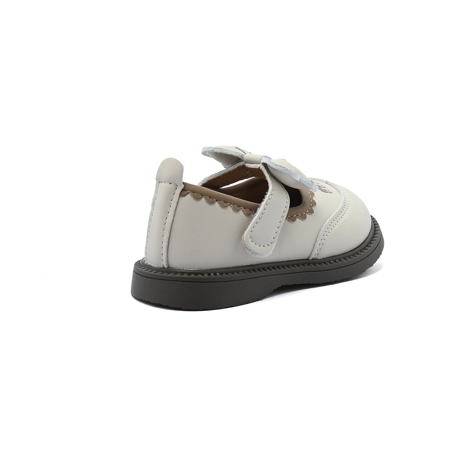 Split Leather Slipper With Footbed Comfortable Non Slip Durable lightweight B2533 Beige - 2