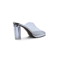 Spring Summer High Heel Sandals Transparent sole Women 99071 Silver - 2