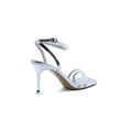 Sandals Flower Decor High Heels Sandals Elegant Point Woman 25200 Silver - 2