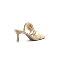 Sandals Flower Decor Low Heels Sandals Elegant Point Woman 25226 Gold - 2
