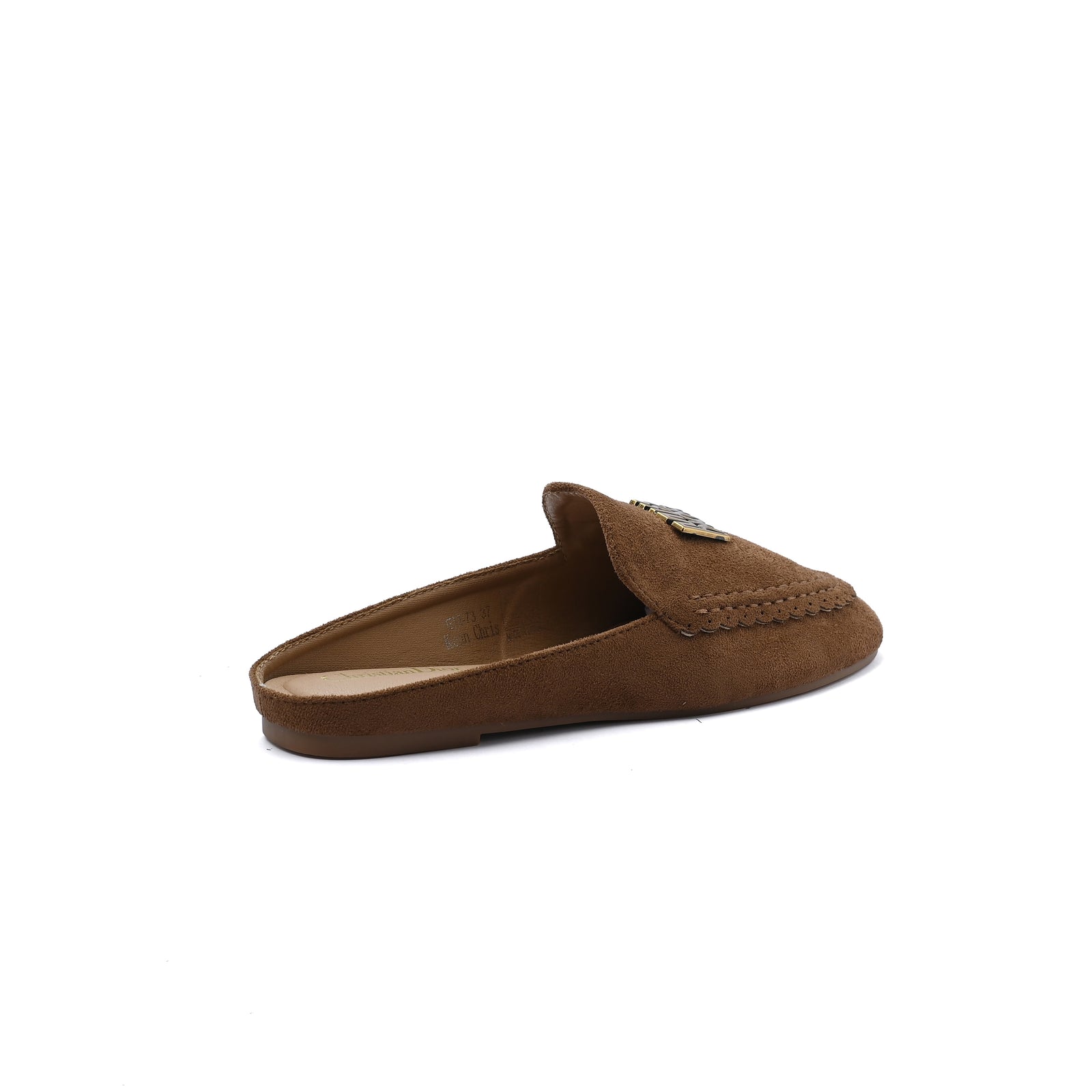 Miss Dior logo plaque trim Loafers Slip-On Mules Woman EM-73 Camel - 2