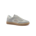 Gucci Interlocking G Suede Canvas Sneakers Woman GU-26 Light Beige - 1