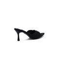 Saint Laurent Jerry 60 Mules Satin High Heel Sandals Elegant Commuter Woman VI-199 Black - 2