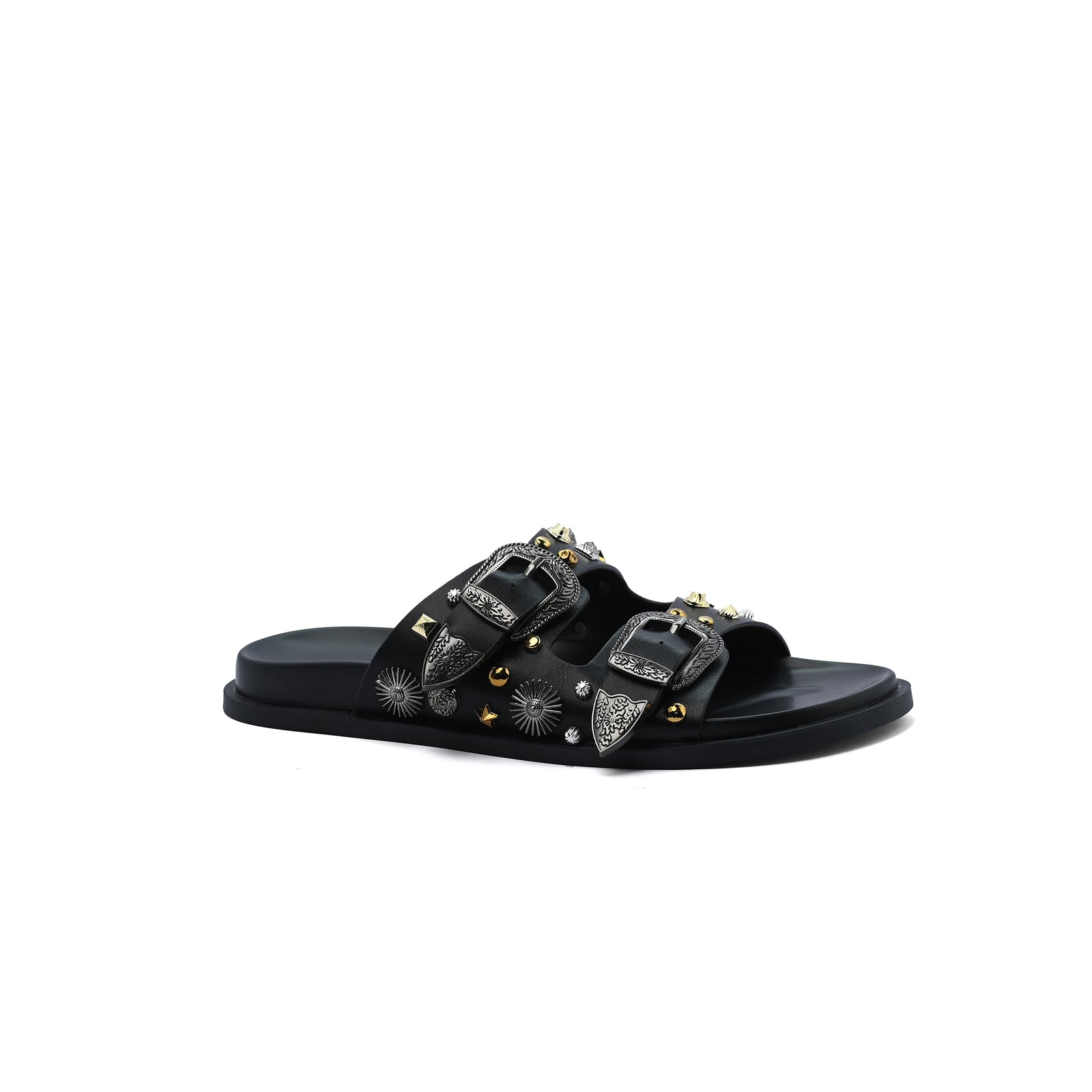 Miu Miu Toga Virilis Pulla Sandals Buckle Detailed Woman VK-129 Black - 1