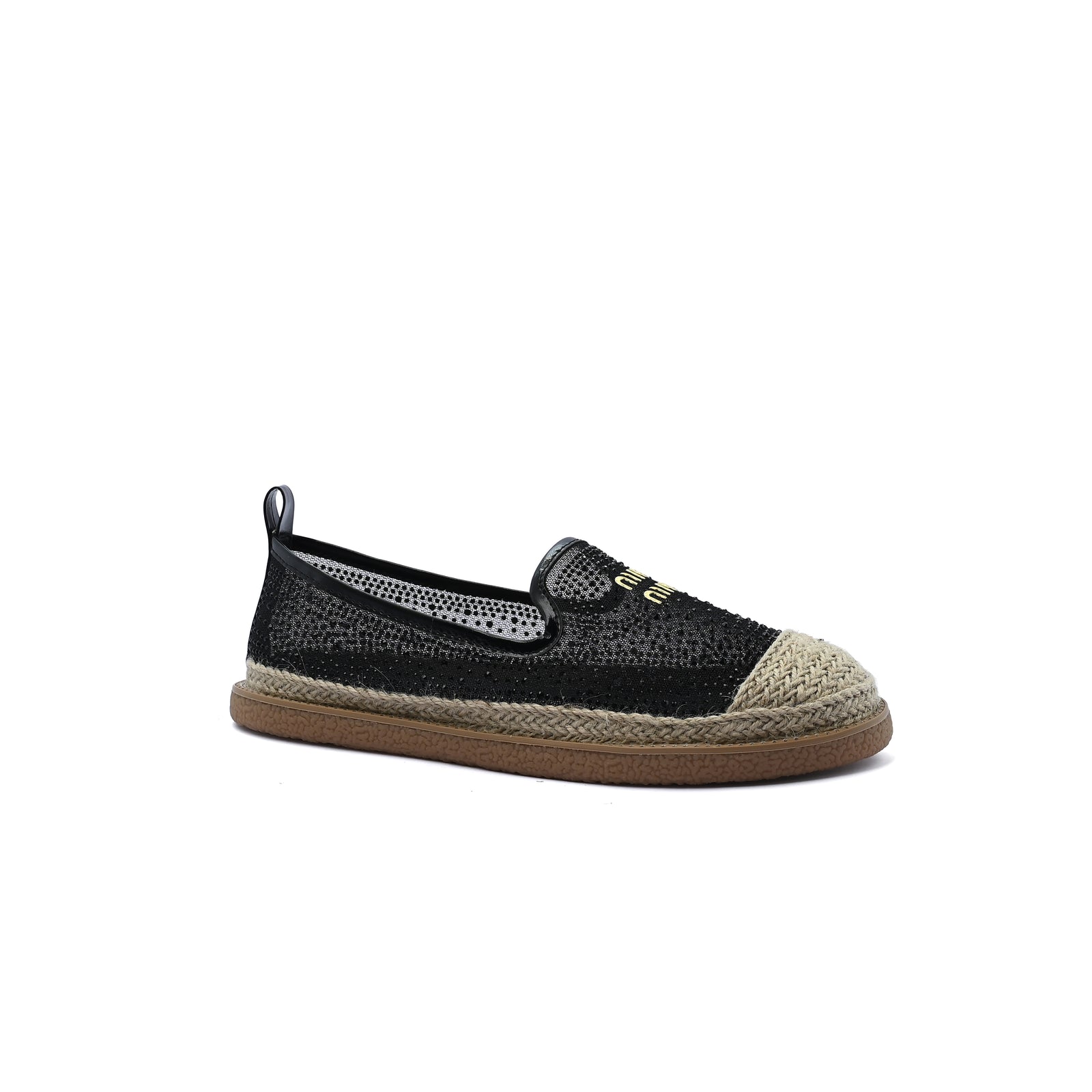 Miu Miu Truffle Collection Espadrille Shoes Ladies Fashion Woman TN-207 Black - 1
